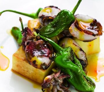 Receta de sepietas, patatas y azafran