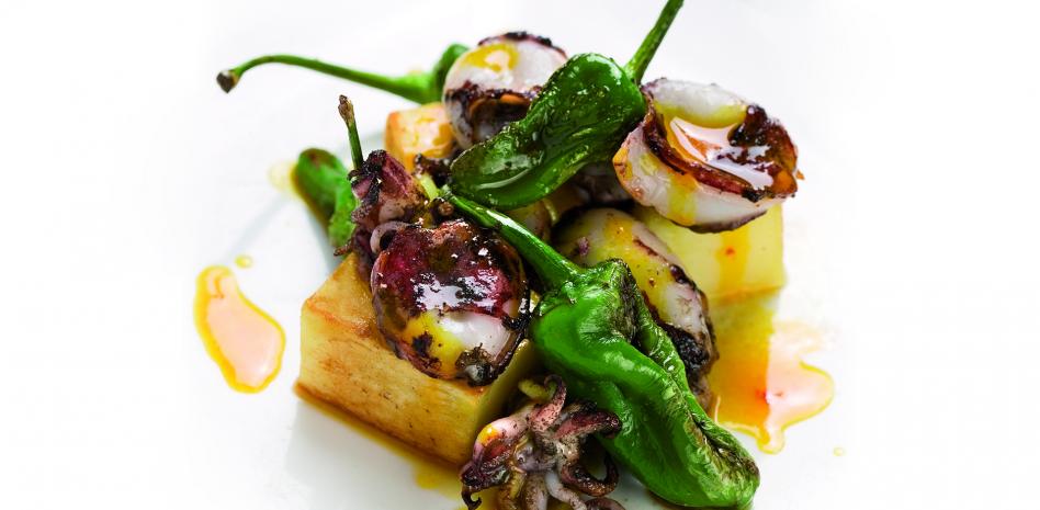 Receta de sepietas, patatas y azafran